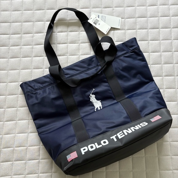 Polo by Ralph Lauren Navy and Black 2019 US Open Tennis Tote - Picture 1 of 9